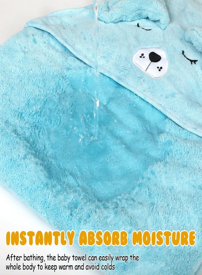 VZZNN 8 Pack Hooded Baby Towels Premium Ultra Soft Baby Bath Towels Coral Fleece Soft Absorbent Toddler Towels for Newborns Kids Baby Stuff Shower as Best Gifts for Boys and Girls - Image 5